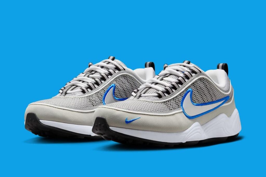 Sneaker Tip Nike Air Zoom Spiridon "Metallic Silver/Signal Blue" Nike Air Zoom Spiridon "Metallic Silver/Signal Blue"