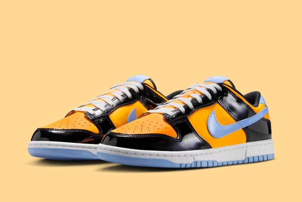 Nike Dunk Low SE Patent Leather "Laser Orange/Aluminum"