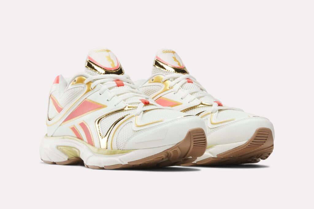 Angel Reese x Reebok Premier Road Plus VI "Chalk/Sunset Coral"
