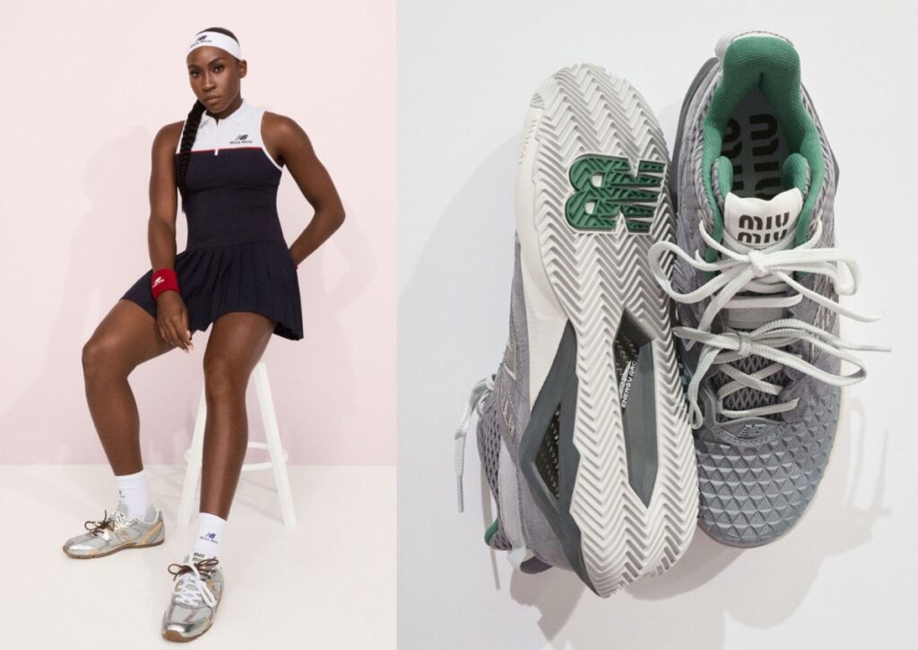 Sneaker Tip Miu Miu x Coco Gauff x New Balance Collection Miu Miu x Coco Gauff x New Balance Collection