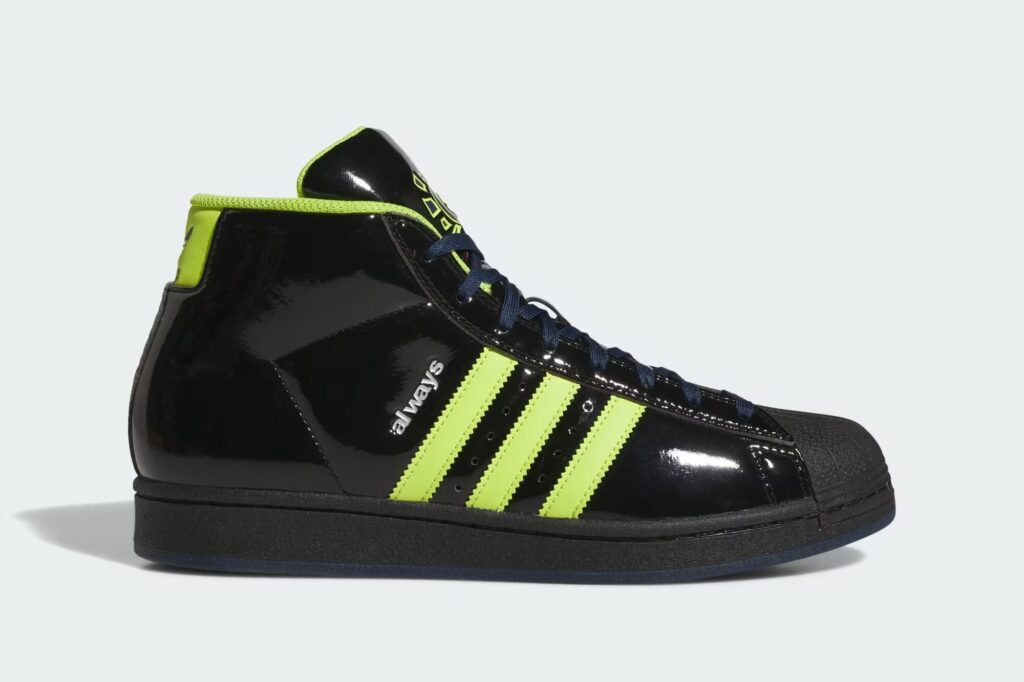 Always x adidas Pro Model ADV “Core Black/Semi Solar Slime”